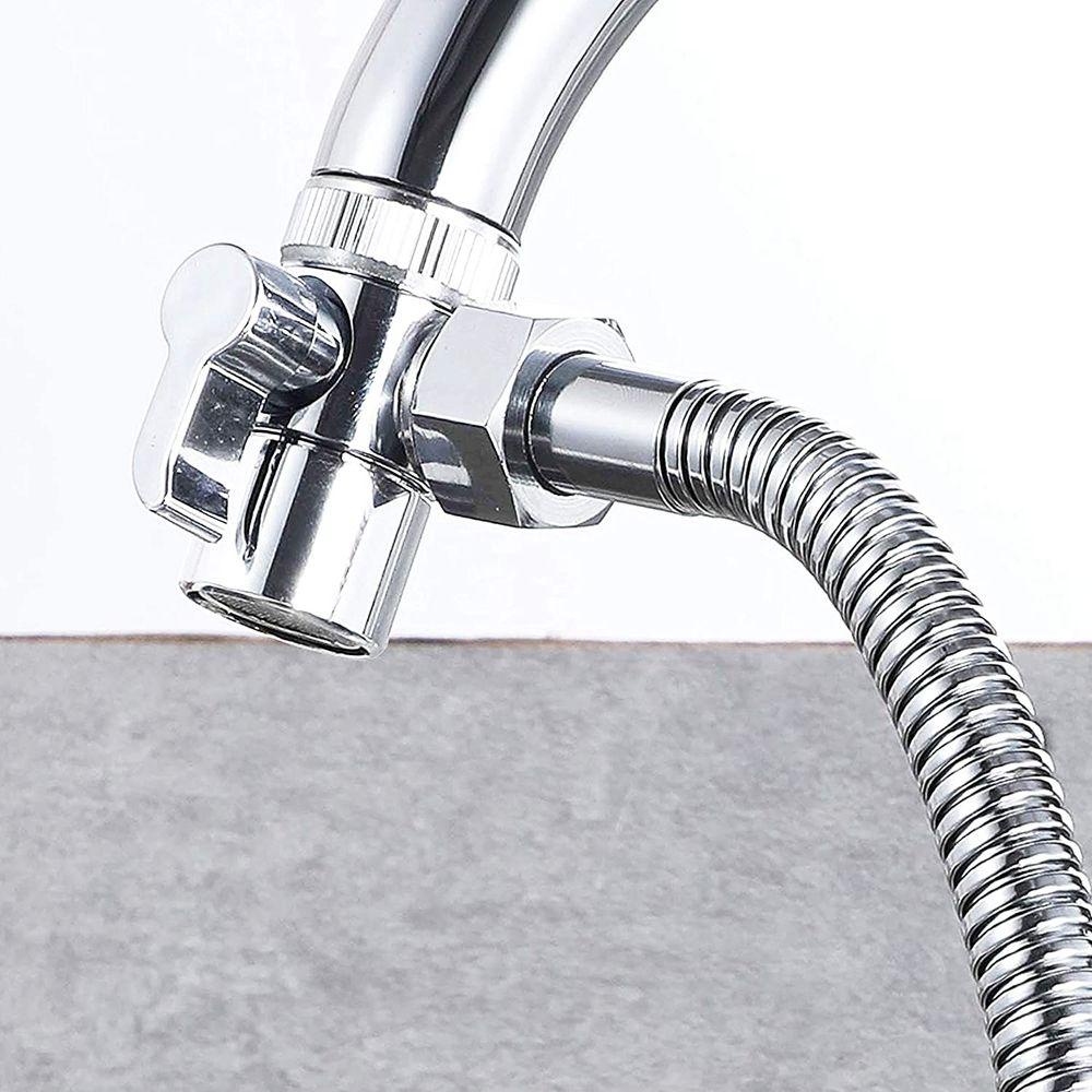 Lanfy Adaptor Keran Dapur Perbaikan Rumah Shower Head Sink Splitter Diverter Katup Penduap Konektor Keran Air