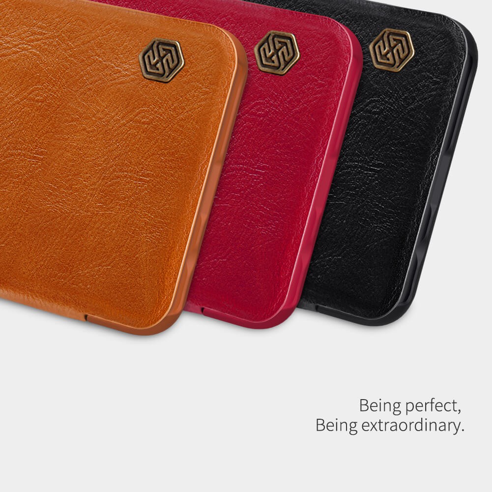 Flip Cover SAMSUNG Galaxy A10 Nillkin Qin Leather Flip Hard Case Original