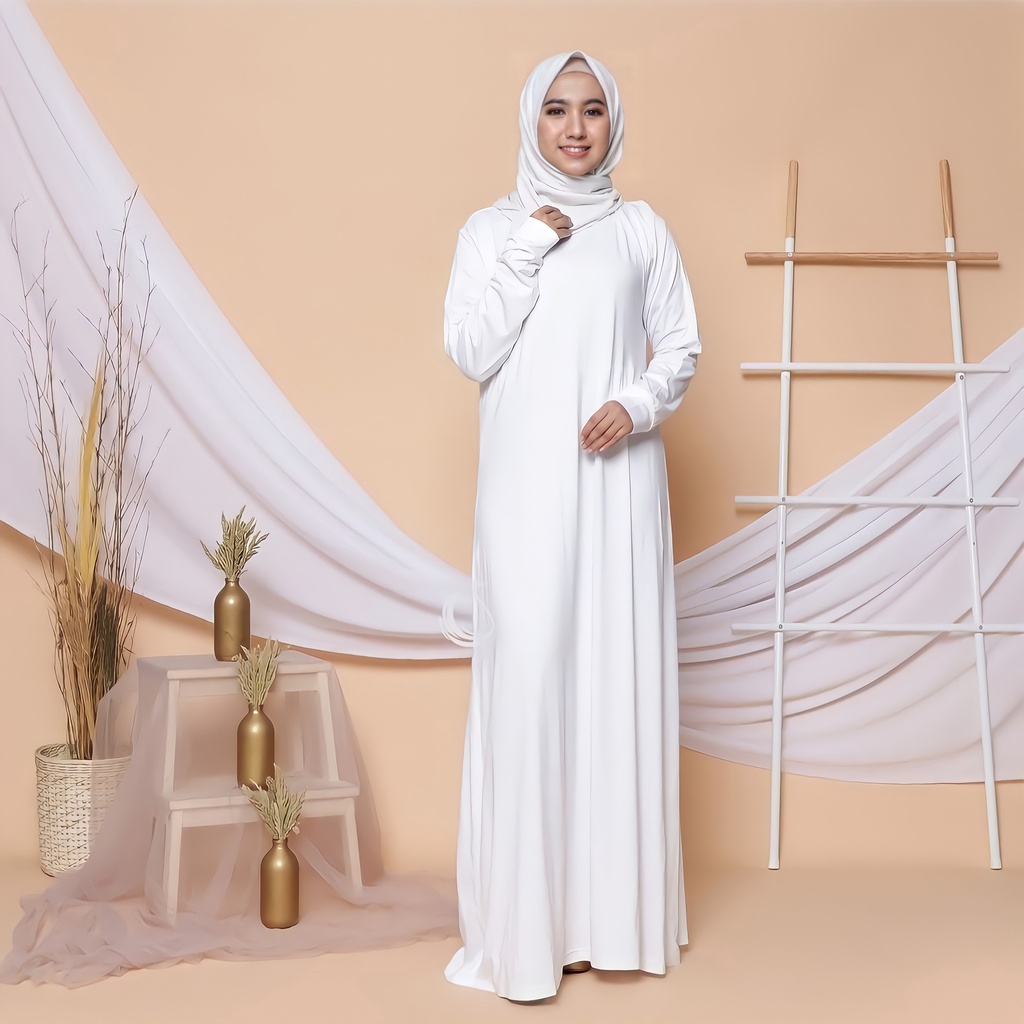 Baju Manset Inner Gamis Basic Polos Lengan Panjang Bahan Spandek Rayon Premium