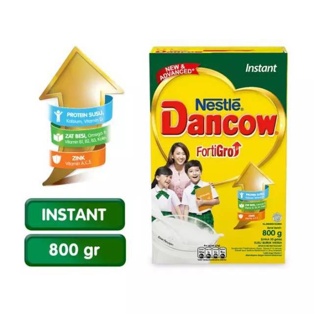 Dancow Instant Enriched Fortigro Bib 800 Gr