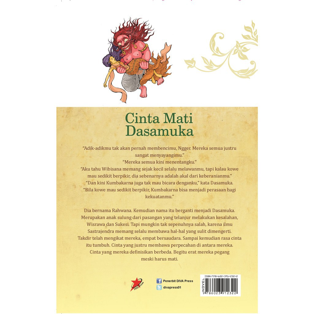 Buku Cinta Mati Dasamuka Diva Press Shopee Indonesia