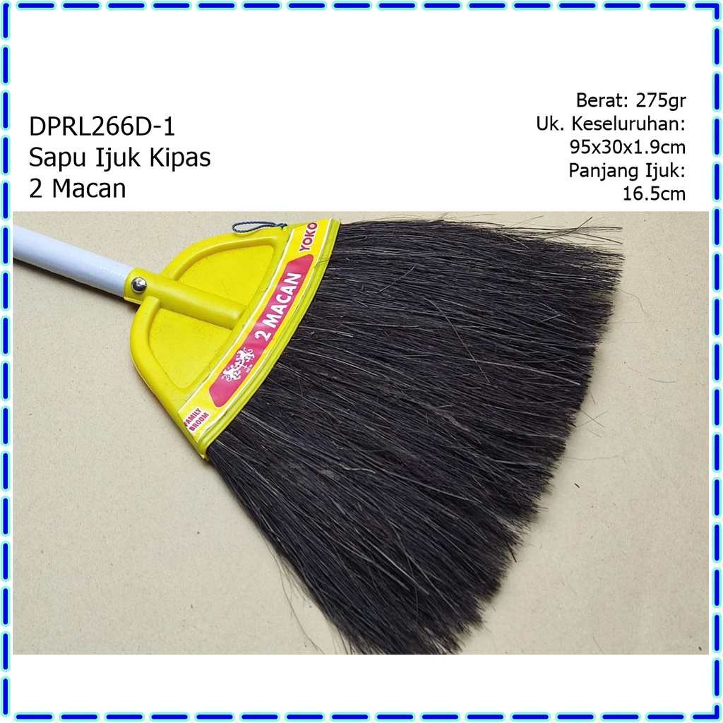DPRL266D-1 Sapu Ijuk Kipas 2 Macan