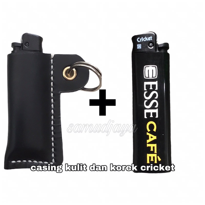 sarung case kulit sapi asli + korek cricket