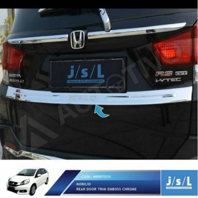 List pintu belakang Mobilio 2013-2016 / rear door trim chrome jsl