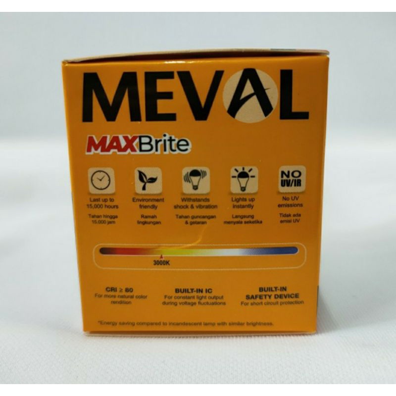 Meval Led sorot Maxbrite 5W MR-16 ( AM3-05 ) MR16 MR 16. Spot Led Model tusuk 220V