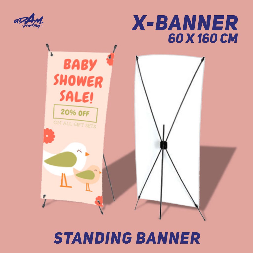 Jual X Banner Standing Banner X Cm Shopee Indonesia