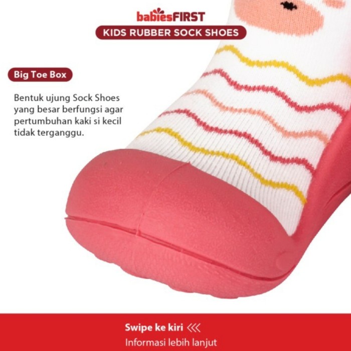 BABIESFIRST Rubber Shoes Kaos Kaki Sepatu Sol Karet Prewalker Shoes Sepatu Bayi Karet