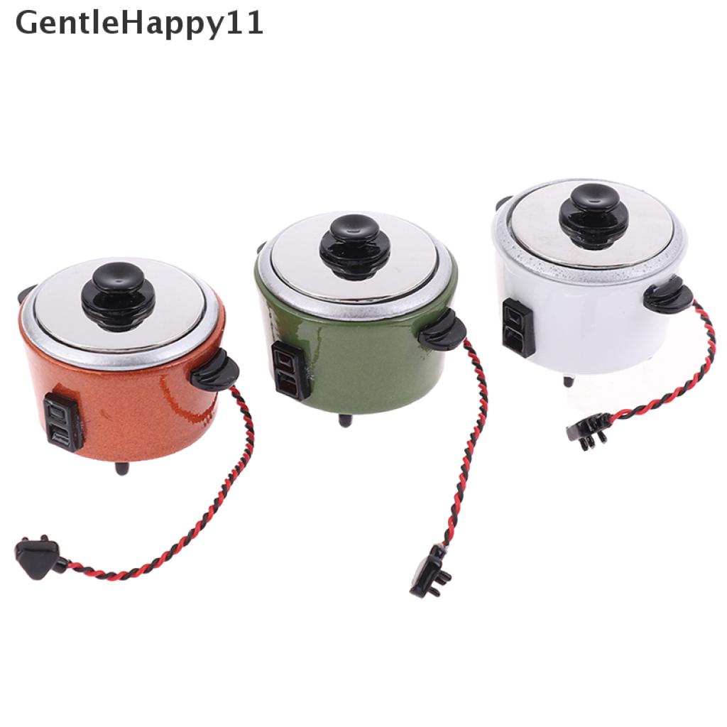 Gentlehappy 1Pc Mainan Miniatur Rice Cooker Skala 1: 12 Untuk Dekorasi Rumah Boneka