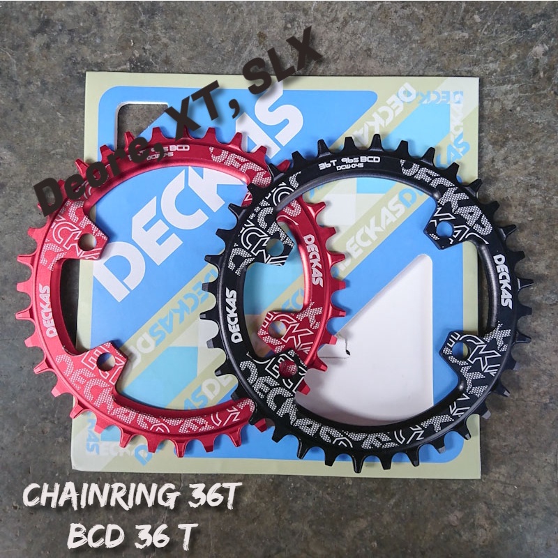 Chainring Deckas BCD96 Round 36T Narrow Wide Deore SLX XT