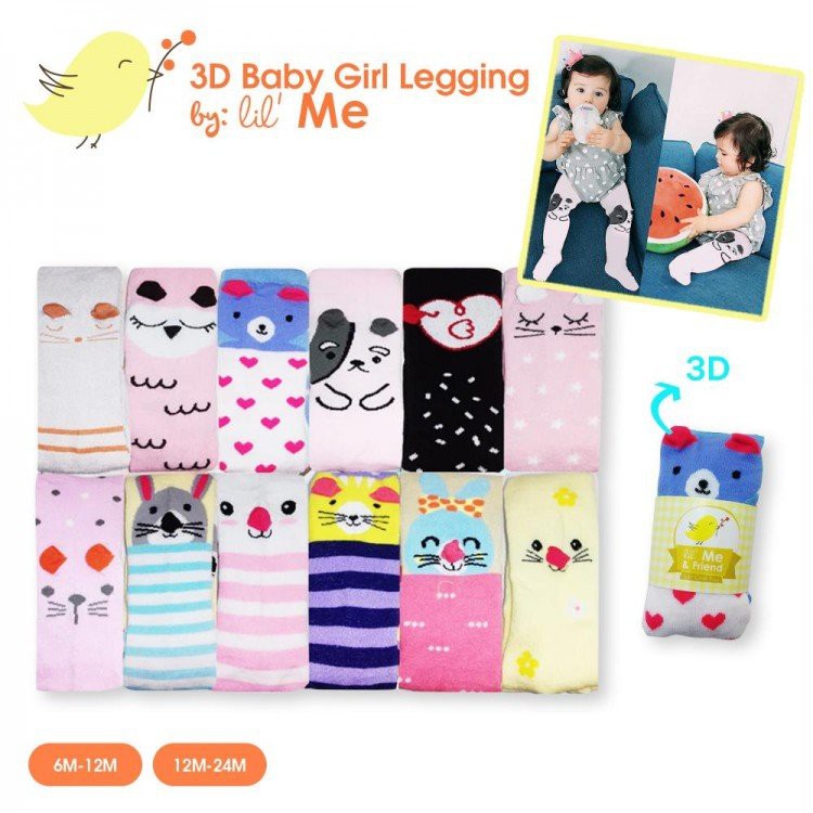 Legging Bayi Motif Tutup Kaki Anti Slip Little Me