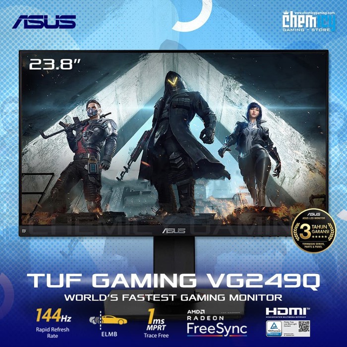 ASUS TUF VG249Q 23.8inch 144Hz 1ms Full HD FreeSync Gaming LED Monitor