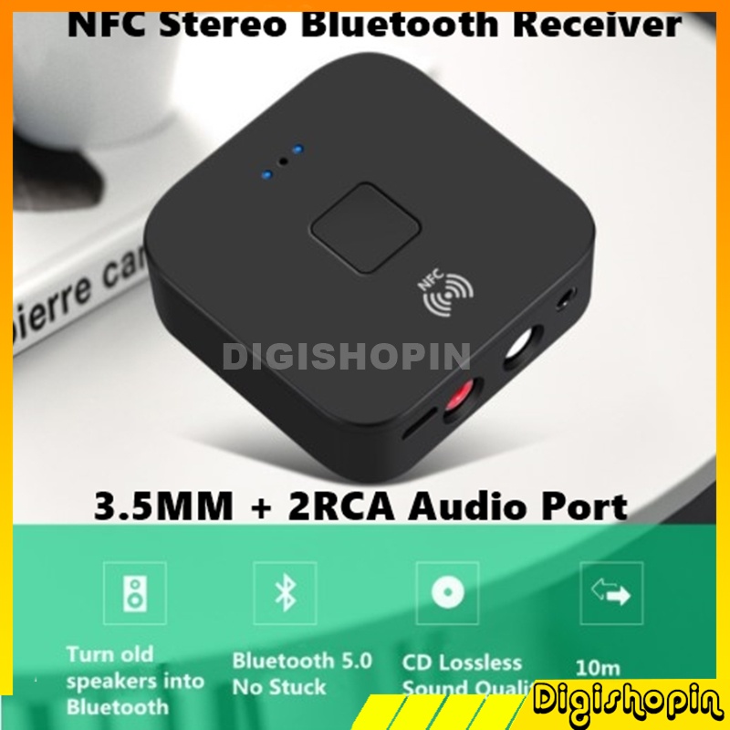 vikefon music nfc bluetooth receiver 5 0   2 in 1 usb audio bluetooth 5 0 transmitter   receiver