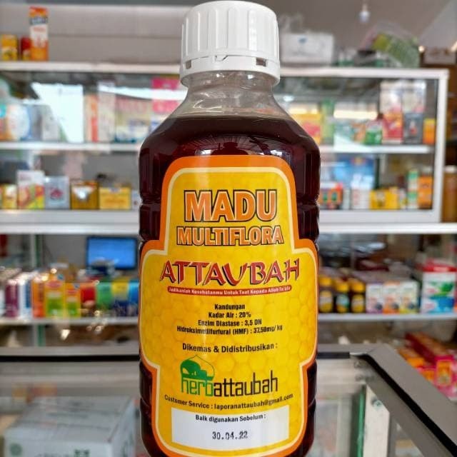 

(BISA COD) Madu Multiflora Attaubah 1,5Kg Hasil