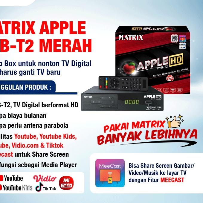 One and Only Set Top Box Tv Digital DVB T2 HD EWS / set top box tv digital matrix / alat tv digital set top box / stb tv digital matrix / set top box digital / set box tv / set box tv digital / set box / set box tv digital receiver tv / stb apple matrix