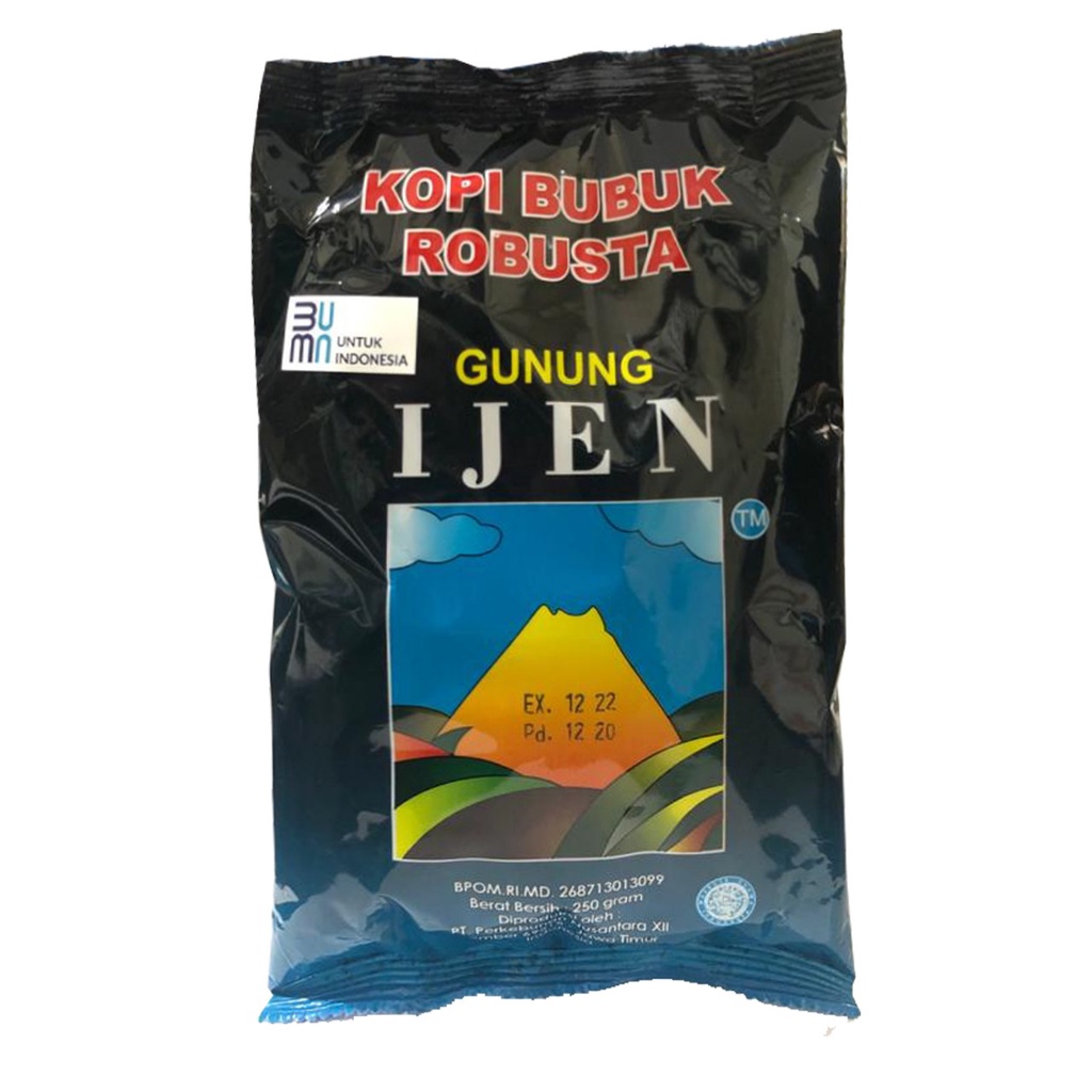 

Kopi Bubuk Gunung Ijen Rolas Robusta 250 gr - Java Coffee