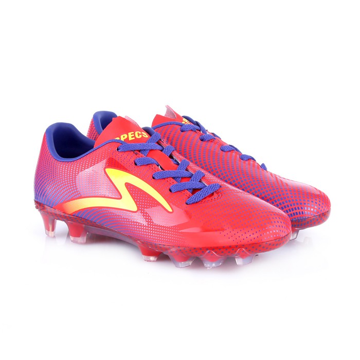 Sepatu bola specs original swervo thunderbolt emperor red/naval blue