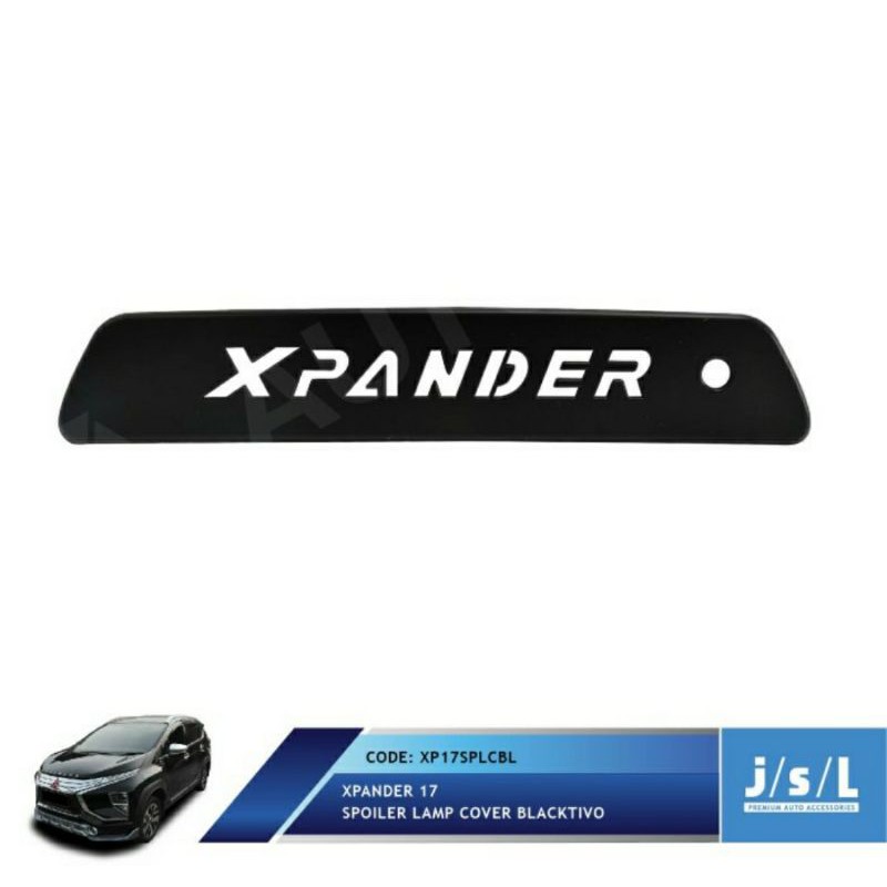 lampu spoiler cover hitam blacktivo xpander 2017 2021