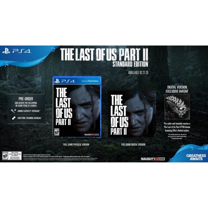 Last of Us Part II PS4 The Last of Us Part 2 PS4 Bd ps4 Game ps4