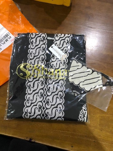 Shanaya Batik Tunik Cap Koin Zipper Depan  Ready Free Masker S M L Xl Xxl