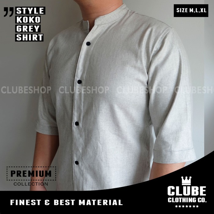 Kemeja Kemeja linen pria / kemeja koko / baju koko Casual