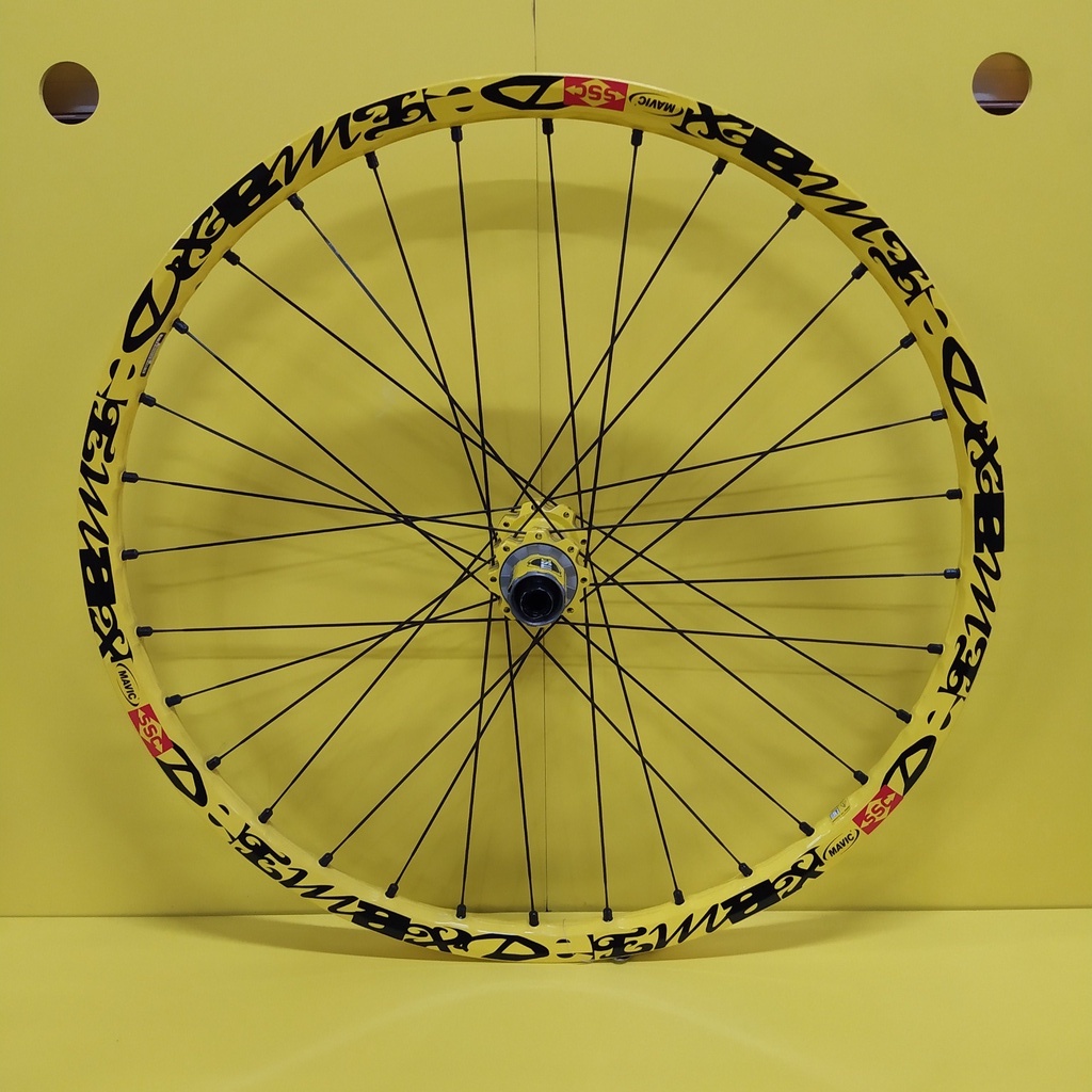 Wheelset MTB mavic deemax ultimate yellow 26 inc wheelset sepeda mtb