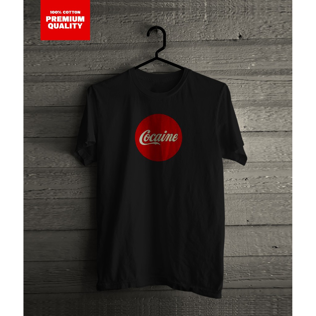 Sachio.clo - Kaos Distro Pria / T-shirt Disto/ Premium/ COCAINE - A055