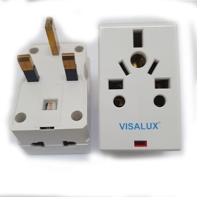 Visalux V7169L Steker Adaptor Multifungsi Untuk Peralatan Elektronik