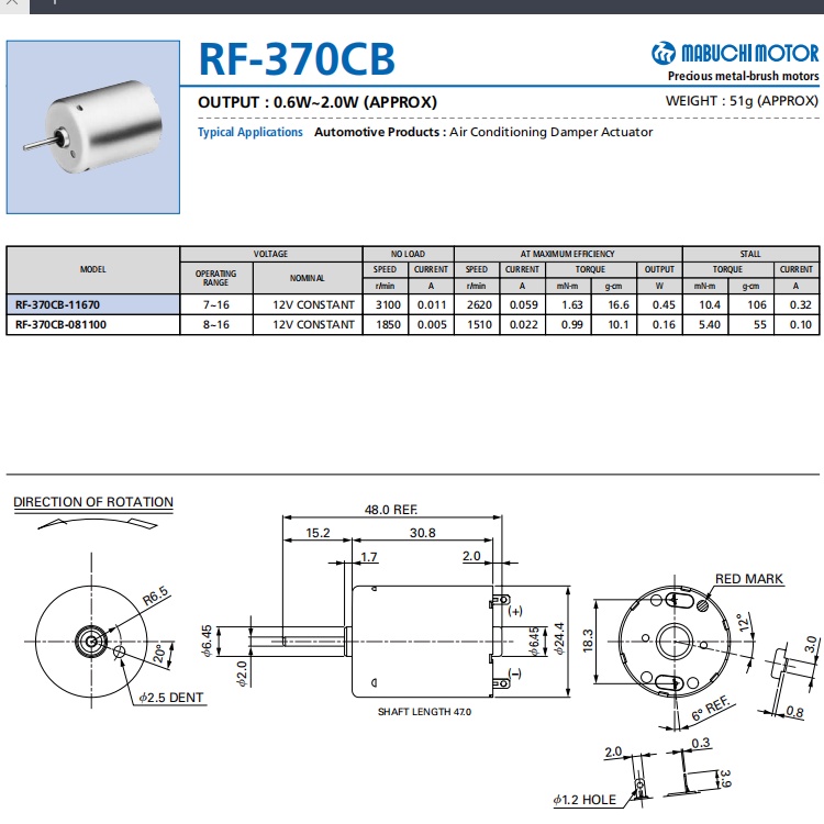 Motor Dinamo DC 16V Model 370 Mabuchi RF-370CB Prakarya Pembangkit Listrik Layangan