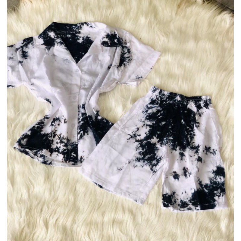 one set tie dye baju anak 4-7 thn