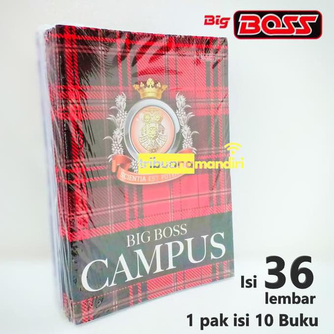 

Buku Tulis Big Boss/Campus 36 lembar (1pak/10Buku Grosir)