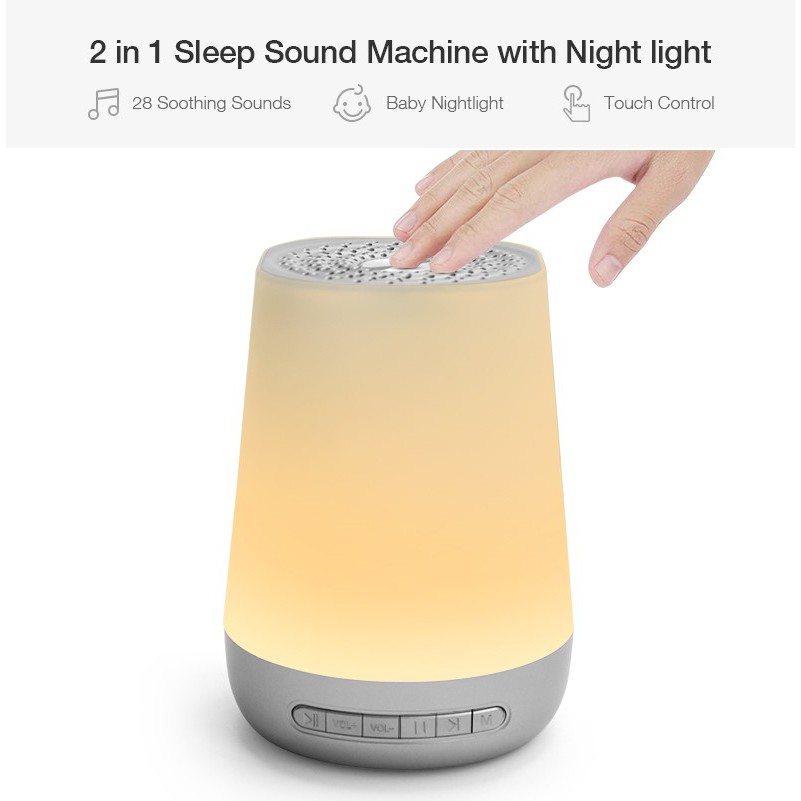 Lampu Tidur LED Smart Touch With 28 Soothing Sound Machine