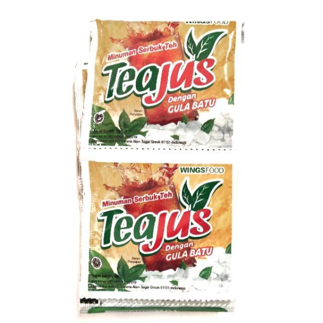 

Teajus Gula Batu - Per PAK - Isi 60 sachets x 8gr