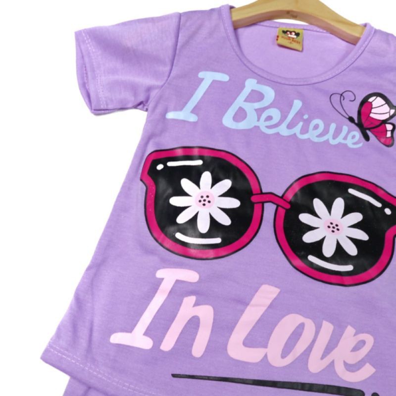 SETELAN SIKUNING PAKAIAN BAJU ANAK PEREMPUAN 2-6 TAHUN MOTIF I BELIEVE IN LOVE-6