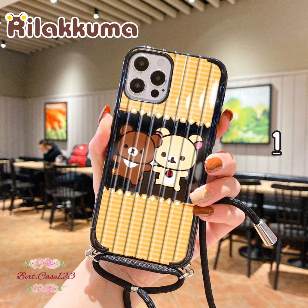 SOFTCASE KOPER SLINGCASE LANYARD RILAKKUMA OPPO VIVO XIAOMI SAMSUNG REALME IPHONE ALL TYPE BC5743