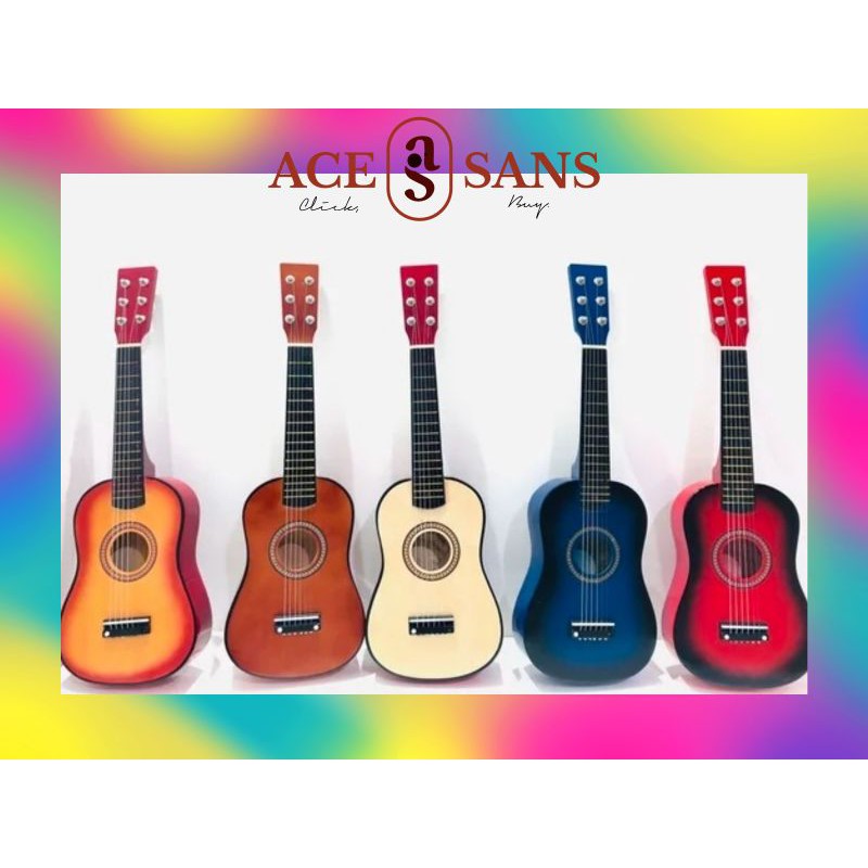 Gitar Mini Akustik Senar 6 I Gitar Kecil I Gitar Mini I Ukulele I Alat Musik I Musik I Gitar Akustik