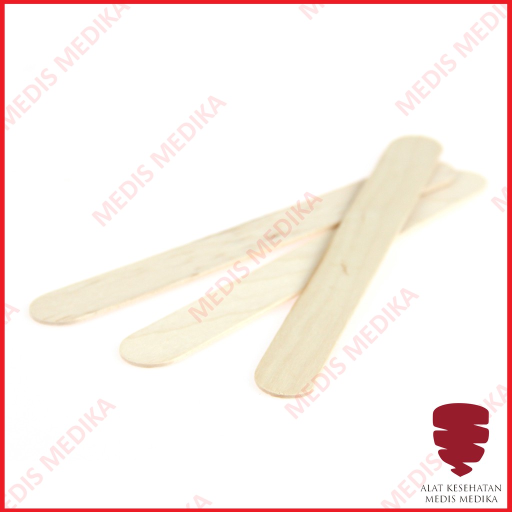 Wooden Tongue Depressor General Care Spatel Lidah Kayu Spatula GC