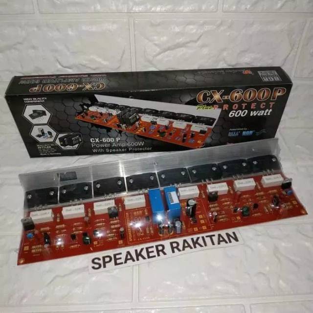 Kit Power Amplifier Stereo 600Watt + Protect CX-600P