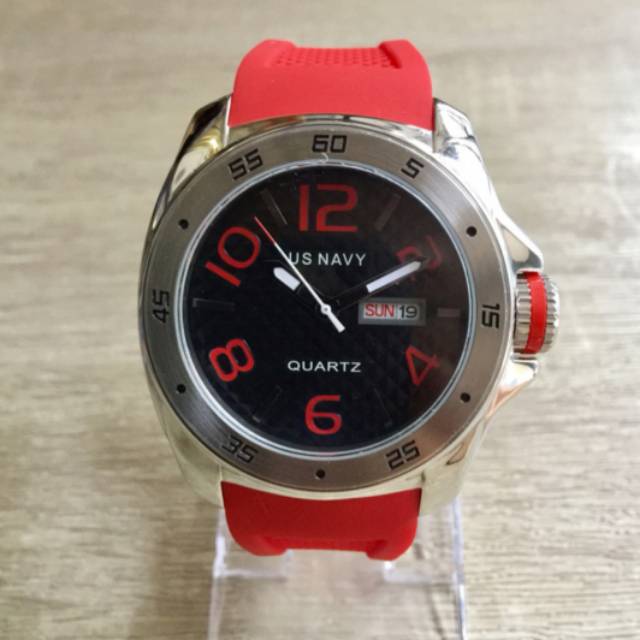 Original US Navy Jam Tangan Pria USN 63180 2SR