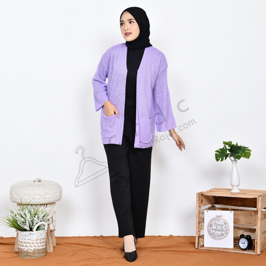 Simple Cardigan Ufa / Loccy / Loocy - CRDC by CiputRajut.com-6