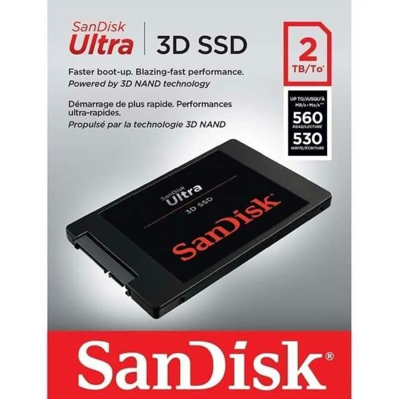 Sandisk Ultra 3D 2TB SSD External Portable