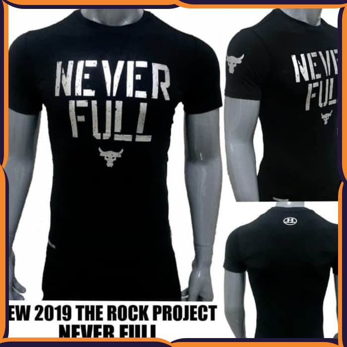 KAOS SPORT FITNES MUSCLE NEVER FULL PRIA BAJU TRAINING OLAHRAGA GYM COWOK SPORT TSHIRT MAN FT067