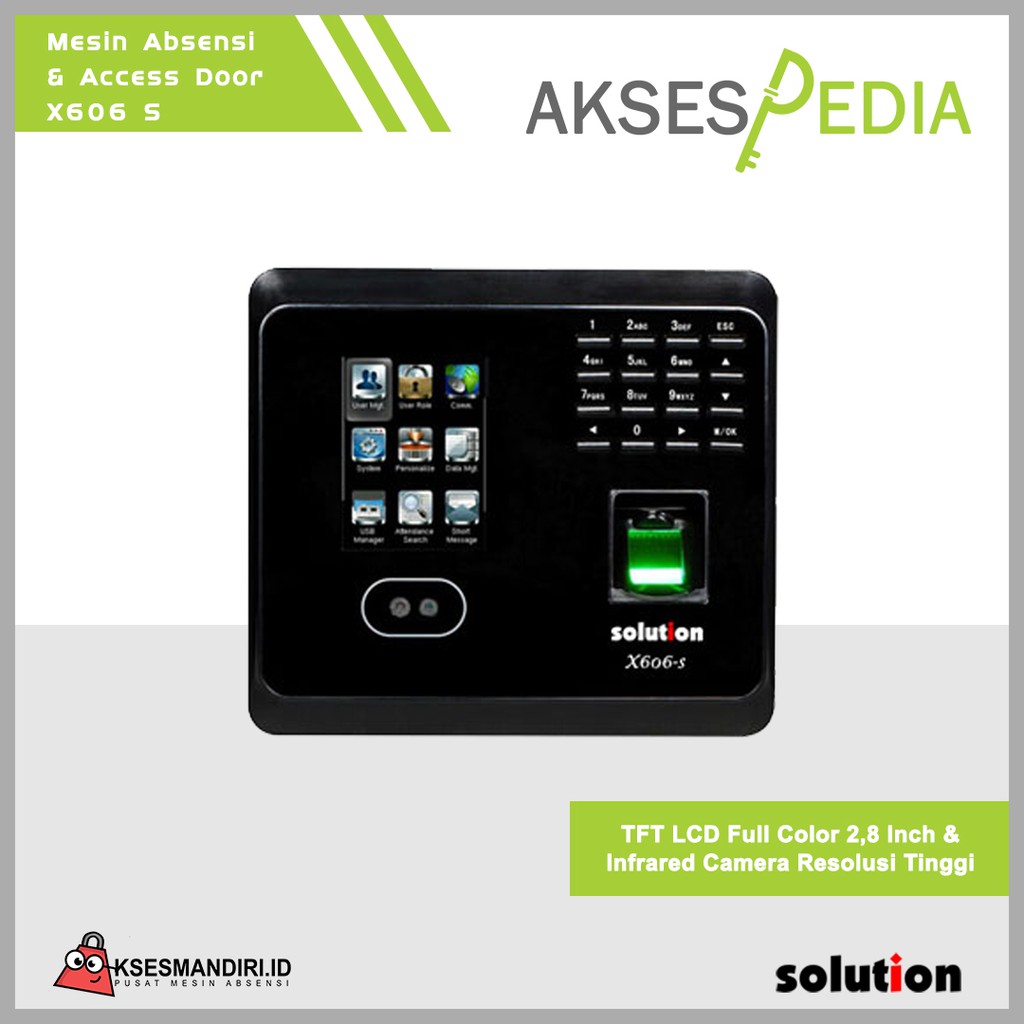 Mesin Absensi / Fingerprint dan Akses Pintu Solution X606-S