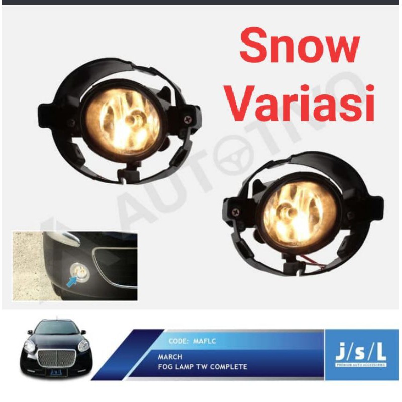 Nissan March Lampu kabut fog lamp TW complete JSL