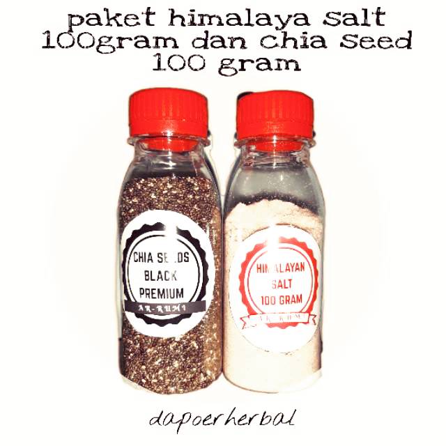 

Paket himalayan salt 100g dan chia seed 100g