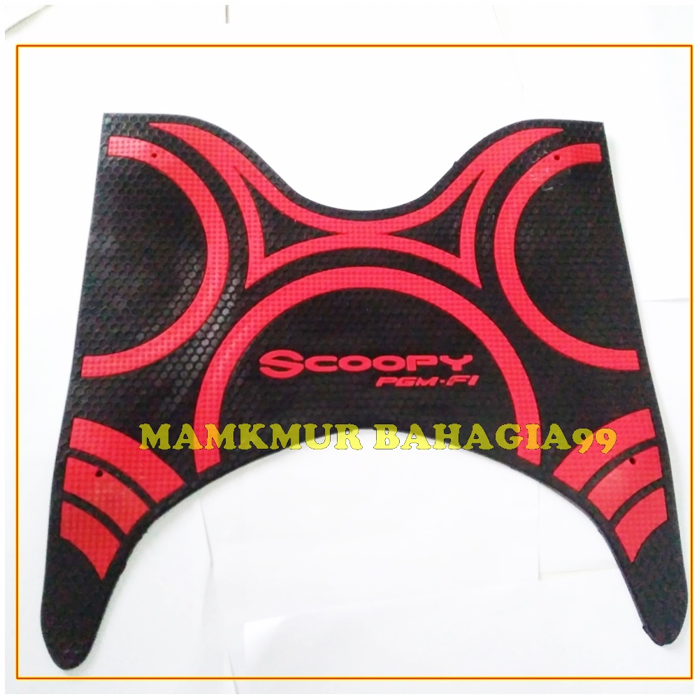 Monster Karpet Honda Scoopy OLD FI 2015/2016/2017/2019 - MERAH
