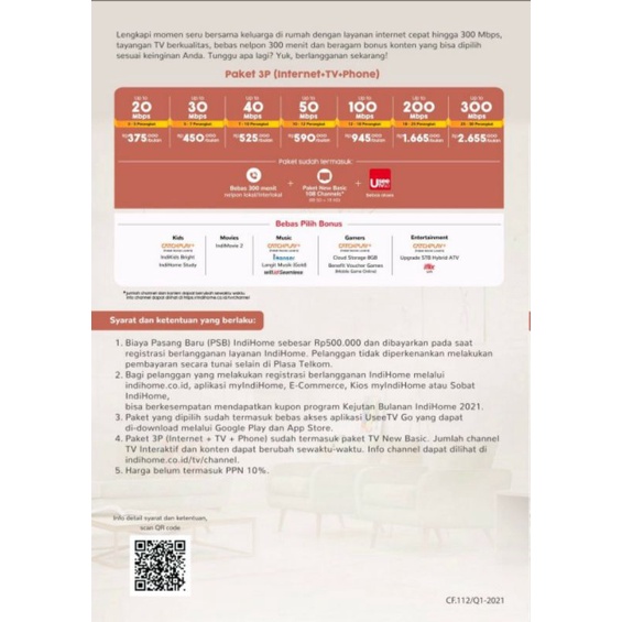 Pasang Indihome Jabodetabek