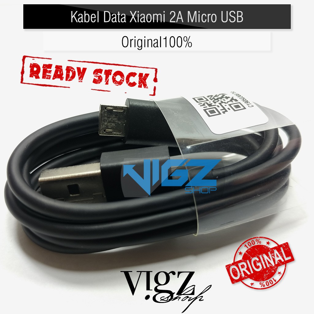 Kabel Data Xiaomi Redmi Note 5 5A 5 Pro Redmi 6 6A 7 7A S2 Micro USB 80cm Original 100%