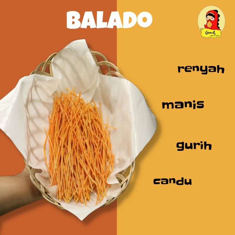 

Mie lidi balado | Mie lidi sultan | Lidi lidian | makanan jadul GemiL