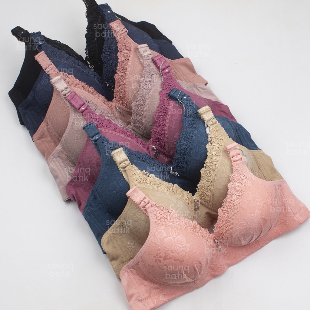 BH PIAOLI 88888 Size 36-42 BH Brukat BRA Renda Tanpa Kawat Pakaian Dalam Wanita