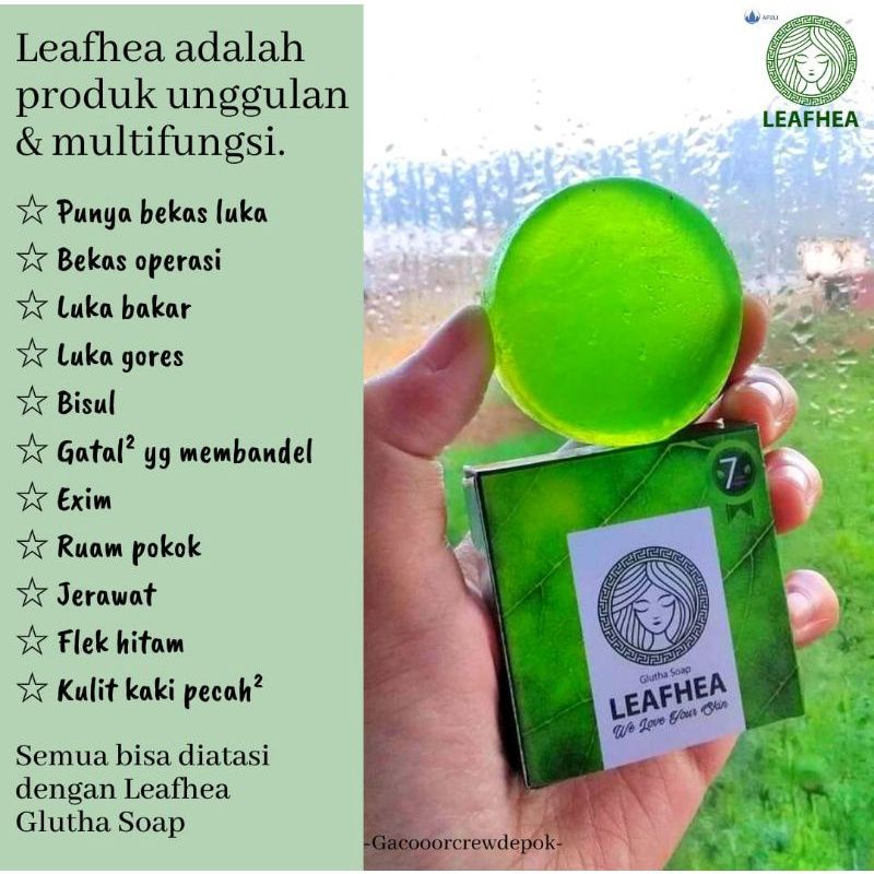 Sabun Leafhea Original | Leafhea Glutha Soap Sabun kecantikan